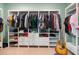 Organized walk-in closet with shelving and drawers for ample storage space at 5509 Alpine Dr, Summerville, SC 29483