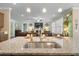 Open kitchen view featuring a large island and an open view of the living room at 5509 Alpine Dr, Summerville, SC 29483
