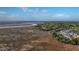 Scenic aerial view of the community near marshland and beautiful waterway at 7787 Montview Rd, North Charleston, SC 29418