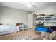 A furnished bedroom provides ample storage and a functional area for children at 7818 Expedition Dr, North Charleston, SC 29420