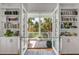 Charming view from the french doors to a balcony with a view of the backyard pool at 904 Middle St, Sullivans Island, SC 29482
