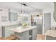 Updated kitchen with stainless steel appliances, granite countertops, and a central island at 103 Arbor Rd, Summerville, SC 29485