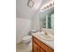 Bright bathroom with white fixtures, updated vanity, and tiled floor at 104 Huckleberry Ln, Summerville, SC 29485