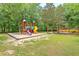 Community playground with colorful play structures, swings, and a sand pit, perfect for Gathering fun at 104 Huckleberry Ln, Summerville, SC 29485