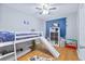 Fun ' bedroom with a bunk bed, a slide, and a built in bookcase at 1342 Dennis Blvd, Moncks Corner, SC 29461