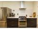 Modern kitchen with stainless steel appliances and gas range, perfect for cooking enthusiasts at 135 Pier View # 305, Charleston, SC 29492