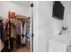 Walk-in closet showing storage and shelving at 1537 Sweet Myrtle Cir, Mount Pleasant, SC 29466