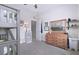 Bedroom with neutral decor, a ceiling fan, carpet and bunk beds at 154 Calm Water Way, Summerville, SC 29486