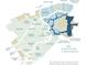 Community map showcasing neighborhoods, lakes, and future development areas at 154 Calm Water Way, Summerville, SC 29486