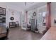 Inviting home office with built-in shelving, a large desk, and plenty of storage space at 154 Calm Water Way, Summerville, SC 29486