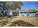 Backyard view of home, mature trees and storage shed at 1925 Belgrade Ave, Charleston, SC 29407
