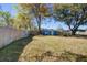 Large backyard with shed, firepit, and mature trees at 1925 Belgrade Ave, Charleston, SC 29407