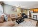 Inviting living area with a plush sectional, open to the kitchen, with ample seating at 2158 Till Rd, Charleston, SC 29414