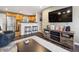 Open concept living room view into kitchen with stainless steel appliances at 2158 Till Rd, Charleston, SC 29414