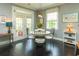 Bright dining area with a round table, pendant lights, and view of the outdoor patio at 2160 Pentland Dr, Charleston, SC 29412