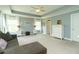 Spacious main bedroom with gray walls, carpeted floors, natural lighting, and white dressers at 2160 Pentland Dr, Charleston, SC 29412