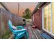 Cozy backyard deck perfect for outdoor dining and relaxation with a privacy fence and outdoor grill at 234 Two Hitch Rd, Goose Creek, SC 29445