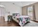 Bedroom with ceiling fan, hardwood floors, and natural lighting at 234 Two Hitch Rd, Goose Creek, SC 29445
