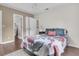 Bedroom with ceiling fan, hardwood floors, and natural lighting at 234 Two Hitch Rd, Goose Creek, SC 29445