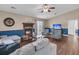 Comfortable living room features a fireplace and hardwood floors, perfect for relaxation at 234 Two Hitch Rd, Goose Creek, SC 29445
