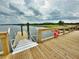 Beautiful community dock overlooking water with new ramp access and railing, perfect for waterfront enjoyment at 2383 Lenwick Hall Ln, Johns Island, SC 29455