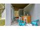 Charming outdoor bar area with seating and string lights, perfect for entertaining guests at 2856 Claybrook St, Johns Island, SC 29455