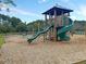 A wooden playground with slides, climbing structures, and swings for Gathering fun at 311 Old Stone Ct, Moncks Corner, SC 29461