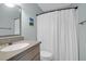 Bathroom features a vanity and shower/tub combo at 341 W Coleman Blvd # F, Mount Pleasant, SC 29464