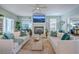 Spacious living room with comfortable seating, a fireplace, and an open layout at 3805 Adrian Way, Mount Pleasant, SC 29466