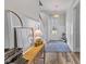 Bright foyer with wainscoting, hardwood floors, stylish accents, and a welcoming ambiance at 3873 Newhall St, Mount Pleasant, SC 29466