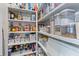 Well-organized pantry with ample shelving, clear containers, and easy access to kitchen necessities at 3873 Newhall St, Mount Pleasant, SC 29466