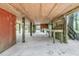 Unfinished basement offering storage and outdoor access at 394 Shoofly Rd, Ridgeville, SC 29472