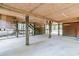 Large unfinished basement with exposed beams at 394 Shoofly Rd, Ridgeville, SC 29472