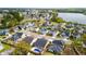 Beautiful aerial view of a coastal neighborhood, showcasing the homes, yards, and waterfront at 404 Ambergate Ln, Moncks Corner, SC 29461