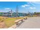Modern playground showcasing shade structures, play equipment and benches for relaxation and engagement at 5337 Hartford Cir, North Charleston, SC 29405