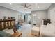 Bright bedroom with bunkbeds and a cozy seating area at 630 Cain Dr, Mount Pleasant, SC 29464