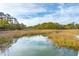 Scenic view of marshland reflecting the sky, and trees along the horizon at 630 Cain Dr, Mount Pleasant, SC 29464