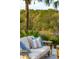 Cozy outdoor seating area with a marsh view, featuring comfortable cushions and a tranquil atmosphere at 630 Cain Dr, Mount Pleasant, SC 29464
