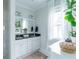 Bright bathroom with double sinks, granite counters, and natural light at 975 Warrick Oaks Ln, Mount Pleasant, SC 29464