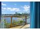 Enjoy beautiful lake views from the wooden deck at 1 Battery Park Rd, Edisto Island, SC 29438