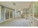 Open screened porch with natural light, french doors and yard views at 107 Lewisfield Dr, North Charleston, SC 29418