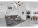 Stylish living room featuring a comfortable sectional sofa, modern rug, and bright, airy atmosphere at 1174 Pittsford Cir, Charleston, SC 29412