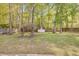 Expansive backyard featuring a wooden shed and mature trees at 119 Oakbluff Rd, Summerville, SC 29485