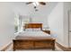 Comfortable bedroom with a wooden bed frame and a ceiling fan at 119 Oakbluff Rd, Summerville, SC 29485
