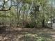 Expansive backyard with lush trees, leaves, and a metal fence line, perfect for outdoor activities at 130 Oak Crest Dr, Moncks Corner, SC 29461