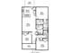 Detailed floor plan of the house highlighting the layout of the kitchen, bedrooms, and living spaces at 131 River Hill Rd, Goose Creek, SC 29445