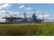 Battleship USS Yorktown (CV-10) on display with planes, and the Arthur Ravenel Jr. Bridge at 1416 Dahlia Dr, Mount Pleasant, SC 29464