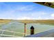 Water view from a gazebo and dock, framed by railings and marshland at 1479 Mossy Branch Way, Mount Pleasant, SC 29464