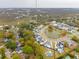 Wide aerial view showcasing a residential neighborhood near marshland and open skies at 1529 Tomato Farm Cir, Mount Pleasant, SC 29464