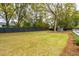 A sprawling backyard with lush green grass and mature shade trees and playground at 1529 Tomato Farm Cir, Mount Pleasant, SC 29464